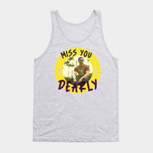 Miss you Dearly (yellow circle lonely guy) Tank Top